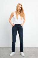 Kadın Petra Blue Black Boyfriend Jean Pantolon - Blue Black