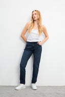 Kadın Petra Blue Black Boyfriend Jean Pantolon - Blue Black