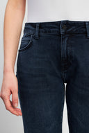 Kadın Petra Blue Black Boyfriend Jean Pantolon - Blue Black