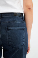 Kadın Petra Blue Black Boyfriend Jean Pantolon - Blue Black