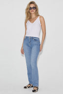 Kadın Gabriel Med Blue Straight Fit Lyocell Jean Pantolon-Med Blue