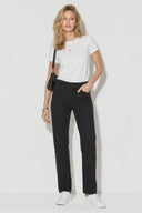 Kadın Gabriel Carbon Black Straight Fit Jean Pantolon-Carbon Black