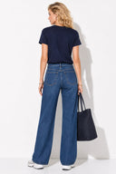 Rachel Bisiklet Yaka Slim Fit Basic Tişört-Lacivert