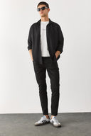 Erkek Regular Fit Lyocell Gömlek %100 Lyocell - Siyah