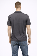 Regular Fit Polo Yaka Fermuar Detaylı Tişört-Indigo