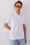 Erkek Regular Fit Polo Yakalı Tişört - Beyaz