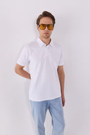 Erkek Regular Fit Polo Yakalı Tişört - Beyaz