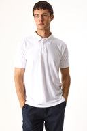 Erkek Regular Fit Polo Yakalı Tişört - Beyaz