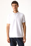 Erkek Regular Fit Polo Yakalı Tişört - Beyaz
