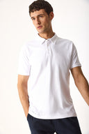 Erkek Regular Fit Polo Yakalı Tişört - Beyaz