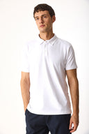 Erkek Regular Fit Polo Yakalı Tişört - Beyaz