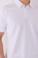 Erkek Regular Fit Polo Yakalı Tişört - Beyaz