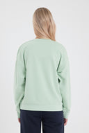 Kadın Rhona Bisiklet Yaka Regular Fit 3 İplik Sweatshirt - Ada Çayı