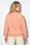 Kadın Rhona Bisiklet Yaka Regular Fit 3 İplik Sweatshirt %100 Pamuk-Pembe