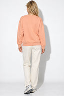 Kadın Rhona Bisiklet Yaka Regular Fit 3 İplik Sweatshirt %100 Pamuk-Pembe