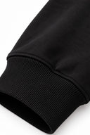 Rich Bisiklet Yaka Regular Fit 3 İplik Basic Sweatshirt-Siyah