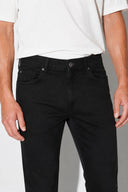 Richard Slim Fit 5 Cep Parça Boya Pantolon-Siyah