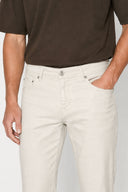 Richard Slim Fit 5 Cep Parça Boya Pantolon-Taş