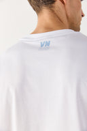 Erkek Ryan Bisiklet Yaka Regular Fit Tişört %100 Pamuk - Beyaz