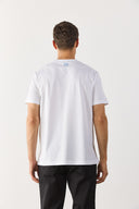 Erkek Ryan Bisiklet Yaka Regular Fit Tişört %100 Pamuk - Beyaz