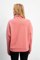 Kadın Sera Dik Yaka Sweatshirt - Gülkurusu