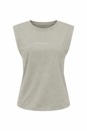 Serenity Baskılı Tişört-Gri