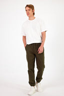 Erkek Simon Slim Fit Gabardin Jogger Pantolon - Haki