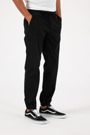 Erkek Simon Slim Fit Gabardin Jogger Pantolon - Siyah
