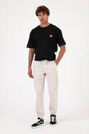 Erkek Simon Slim Fit Gabardin Jogger Pantolon - Taş