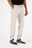 Erkek Simon Slim Fit Gabardin Jogger Pantolon - Taş