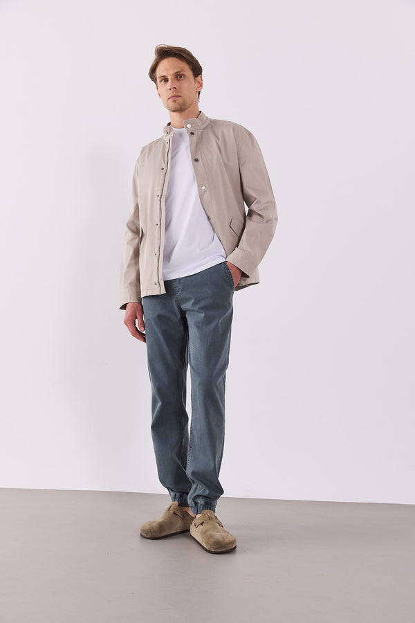 Simon Slim Fit Grey Jogger Jean  Pantolon - GREY
