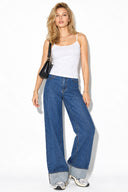 Slim Fit İp Askılı Atlet-Beyaz