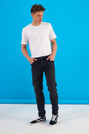 Erkek Smith Black Tapered Fit Jean Pantolon - Black