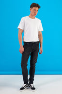 Erkek Smith Black Tapered Fit Jean Pantolon - Black