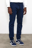 Erkek Smith Dark Blue Tapered Fit Jogger Jean Pantolon - Dark Blue