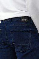 Erkek Smith Dark Blue Tapered Fit Jogger Jean Pantolon - Dark Blue
