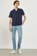 Erkek Smith Ice Blue Tapered Fit Jean Pantolon - Ice Blue