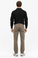 Smith Olive Brown Tapered Fit Jean Pantolon-Brown