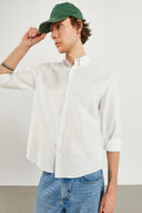 Erkek Steven Regular Fit Oxford Gömlek %100 Pamuk - Beyaz