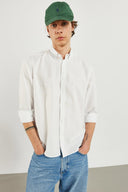 Erkek Steven Regular Fit Oxford Gömlek %100 Pamuk - Beyaz