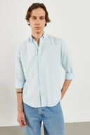 Erkek Steven Regular Fit Oxford Gömlek %100 Pamuk - Mavi