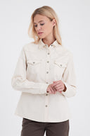 Kadın Sydney Off White Slim Fit Gömlek - Off White