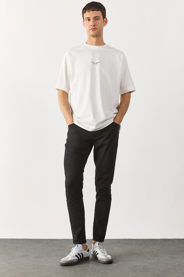 Erkek Teos Black Skinny Jean Pantolon - Black