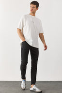 Erkek Teos Black Skinny Jean Pantolon - Black