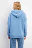 Kadın Vena Club Baskılı Sweatshirt - Mavi