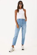 VENA Kadın Norah Ice Blue Beli Lastikli Jean Pantolon - Ice Blue