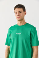 Erkek Vena Sports Baskılı Bisiklet Yaka Regular Fit Tişört %100 Pamuk - Yeşil