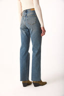 Kadın Wanda Dirty Dark Blue Wide Leg Jean Pantolon - Dirty Dark Blue