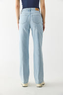 Kadın Wanda Lyocell Ice Blue Wide Leg Jean Pantolon - Ice Blue