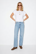 Wanda Snow Wash Wide Leg Jean Pantolon-Snow Wash